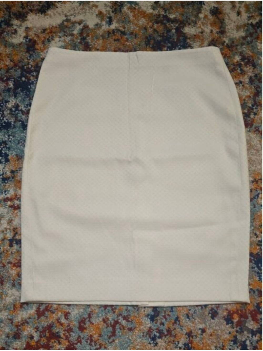 Banana Republic White Textured Pencil Skirt Size 0